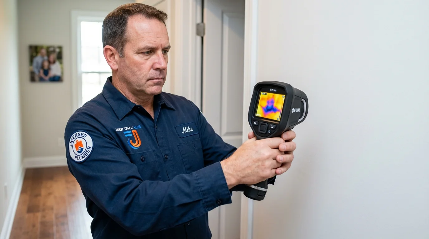 Thermal imaging leak detection by Johns Plumbing LLC in Whitmore Lake